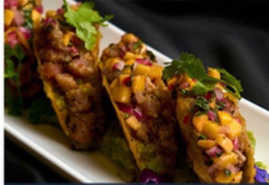 Tuna wonton tacos
